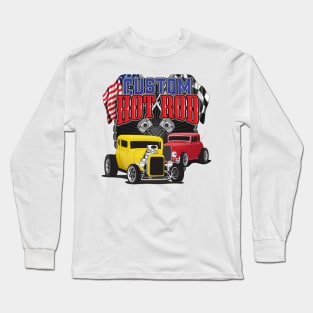 Custom Hotrod Muscle Car 32 chevy coupe ford five window Long Sleeve T-Shirt